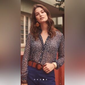 Sezane Louise Blouse Size 34